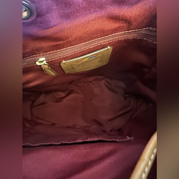 Coach Pennie Backpack 22 In Rainbow Signature Canvas - Picture 7 of 9